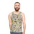 Unisex tank top with American nature and botanical illustrations - men