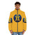 Craftworld Iyanden Eldar Puffer Jacket featuring eldar runes and symbols - men front