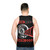 Gagarin Poyekhali Unisex Tank Top with space exploration design - men back