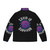 Covid-19 survivor wearing a stylish puffer jacket with pandemic-inspired design - Back