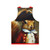 Cute anthropomorphic squirrel wearing a redcoat military uniform on a unisex tank top - Back