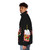 Courage the Cowardly Dog themed puffer jacket with cartoon design - men side left