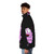 Courage the Cowardly Dog Puffer Jacket featuring the iconic pink dog from the beloved cartoon series - men side left