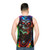 Biker Pirate Unisex Tank Top - men back
