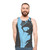 Furry unisex animal print tank top - men