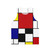 Mondrian-inspired geometric colorblocking unisex tank top