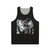 Furry art unisex tank top with animal print design