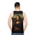 Mona Lisa Tattoo Inspired Unisex Tank Top - men back