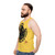 Black power unisex tank top with tigers and panthers - men side
