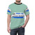 Retro-styled t-shirt with Pan Am aircraft design - men front