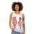 Unisex tank top with big mouth inspired design - women