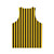Yellow and Black Striped Pattern Unisex Tank Top - Back