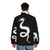Legendary animals dragon silhouette puffer jacket - men back