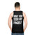 Amputated finger funny unisex tank top - men back