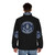 The Boys Godolkin Emblem Puffer Jacket - Prime Video, Gen V, University Superhero Statue TV Series - men back