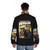 Cooley High inspired puffer jacket with retro 1970s basketball movie style - men back