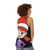 Jessi from the Netflix series Big Mouth wearing a Santa hat on a vibrant unisex tank top - women back