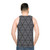Unisex tank top with triangular motion capture pattern - men back