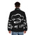 A cozy puffer jacket with the text "Cooking Is My Life" printed on it, perfect for cooking enthusiasts. - men back