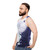 Unisex tank top featuring a full moon and unicorn design - men side
