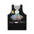 Full Moon Party Unisex Tank Top - Cartoon Dancing in Space