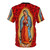 Virgen De Guadalupe inspired t-shirt featuring a custom lowrider art design - Back