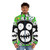 Mighty Boosh logo puffer jacket featuring the iconic design from the beloved comedy TV series - men front