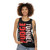 Unisex tank top featuring Fudge Tunnel band artwork - women