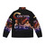 Contra Ripoff Puffer Jacket with Retro 8-Bit Gaming Graphics - Back