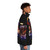 Contra Ripoff Puffer Jacket with Retro 8-Bit Gaming Graphics - men side right