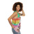 Retro 80s unisex tank top with rainbow and disco design - women side