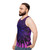 Colorful tie dye unisex tank top - men side
