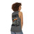 Unisex motorcycle tank top with FS1E Fizzy motorbike design - women back