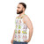 Mitchiri Neko unisex tank top with cute cat design - men side