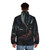 Disco Elysium-inspired puffer jacket with stylish conceptualization design - men back