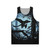 Unisex feathered dinosaur microraptor tank top