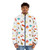 Conan O'Brien wearing a colorful puffer jacket from the Team Coco collection - men front