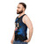 Unisex tank top with Alejandro Mogollo art design - men side