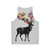 Floral spring deer design unisex tank top - Back