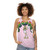 Retro unisex tank top with cartoon grammar design - women