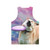Doge frisbee vaporwave unisex tank top - Back