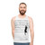 Mischief Unisex Tank Top with whimsical cat music art - men