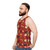 Spooky fall pattern unisex tank top - men side