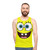 Spongebob cartoon character printed on a unisex tank top - men