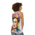 Frida Kahlo Unisex Tank Top with Vibrant Expressionist Portrait - women back