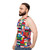 Unisex tank top with vibrant world flags design - men side