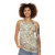 Unisex tank top with a data visualization of the night sky and constellations - women