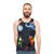 Minimalist bending unisex tank top with avatar the last airbender negative space design - men