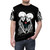 Tarot Lover Gothic Romance T-Shirt with floral skeleton and skull design - men front