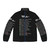 Commander Shepard's Mass Effect themed puffer jacket with "to do list" graphics